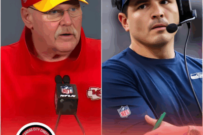 BREAKING NEWS: Seattle Seahawks head coach Mike Macdonald caused a storm by requesting the NFL to intervene and limit the number of Chiefs fans in the upcoming game! He criticized the crowd noise for becoming “out of control,” severely affecting his team’s strategy and focus. Five minutes later, Andy Reid responded with seven sharp words that left Mike Macdonald silent in embarrassment.
