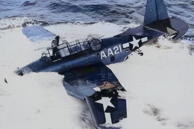 ⚠️INCREDIBLE WARTIME SCENE: Grumman TBF Avenger Torpedo Bomber CRASHES Into Water After Landing Disaster — Pilot Escapes Onto Wing But Two Crewmen VANISH Without A Trace! Extensive Damage To Port Wing Stuns Experts As Questions Emerge: How Did This Iconic WWII Aircraft Survive Such a Catastrophic Mishap?