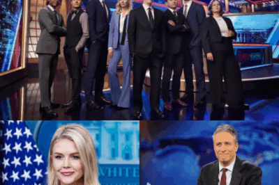 “‘YOUR BRAIN MISSED MAKEUP’: Jon Stewart’s Brutal One-Liner Sends Karoline Leavitt Crashing on Live TV!” 🎤⚡
