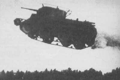 World Record Tank Jump: How a Soviet BT-7 Soared 42 Meters in 1936—The Daring Feat No One Has Surpassed! What Unbelievable Engineering and Bravery Made This Insane Stunt Possible, and How Did Captain Kulchitsky’s Leap Into History Change Tank Warfare Forever?