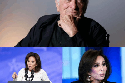 Just moments ago, Fifth Avenue seemed to hold its breath. Jeanine Pirro, eyes blazing, turned to Robert De Niro and unleashed a truth bomb so sharp it sliced through the air. In a single, devastating line—touching on legacy, power, and Hollywood’s deep hypocrisy—she left the actor and the entire panel frozen.  The silence that followed was electric, the kind that makes your skin tingle because you realize you’ve witnessed a pivotal moment. You could almost feel the tension pressing against the walls, daring someone to speak. But no one did. It was as if Pirro had ripped away the veil on a truth Hollywood would rather bury.  Now, the clip is going viral across social media, and the question hanging in everyone’s mind is simple: did she just voice what no one else dared to admit? The fallout is only beginning—and the next chapter promises nothing short of fireworks.