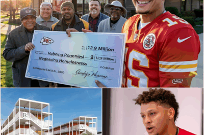 BREAKING NEWS: Kansas City Chiefs Superstar Patrick Mahomes Donates Entire $12.9 Million Bonus and Sponsorship Earnings to Homeless Shelter Initiative, Funding 150 Housing Units and 300 Shelter Beds. “I’ve Seen the Effects of Homelessness Firsthand Growing Up, and I Knew If I Ever Had the Means, I’d Give Back in a Meaningful Way,” Mahomes Says. “No One Deserves to Sleep on a Sidewalk.”