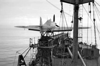 Desperate Measures: The Jaw-Dropping Story of “Hurricats” and Their One-Way Missions—How Brave Pilots Launched Hawker Hurricanes from CAM Ships Knowing They Could Never Land! Discover the Life-or-Death Gamble That Saved Allied Convoys During WWII, and the Shocking Sacrifice Behind One of History’s Most Daring Aerial Tactics.