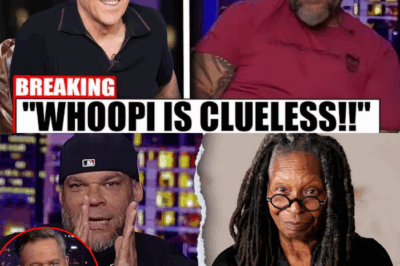“Damn it, nobody deserves to be humiliated like this — but Whoopi Goldberg just broke down on live television after Greg Gutfeld and Tyrus cornered her in front of millions! What exactly happened that pushed her past her breaking point? Did the Fox stars reveal something Goldberg desperately wanted to keep hidden, or was it their relentless mocking that finally shattered her composure? Why did producers allow such a brutal clash to air, knowing the fallout would be explosive? Could this be the beginning of the end for Goldberg’s career on The View, or will she rise from the humiliation stronger than ever? And what about Gutfeld and Tyrus — are they exposing hypocrisy, or are they exploiting pain for ratings? How will the public react: sympathy for Whoopi, or applause for her rivals? Most importantly, what does this say about the state of television today — is it still about truth, or has it become a cruel sport where reputations are torn apart for entertainment?”
