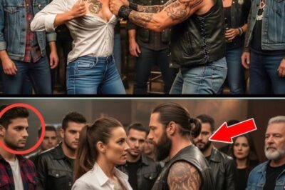 An Unlikely Encounter: How a Biker’s Aggression Led to a Waitress’s Salvation