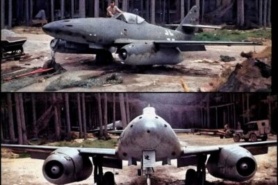 April, 1945. An Me-262 jet at the KUNO 1 “Forrest Factory”