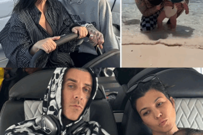 Kourtney Kardashian Sets Miami Ablaze in the Most Shocking, Jaw-Dropping, and Totally Unfiltered Beach Day Yet with Husband Travis Barker and Baby Rocky as Cameras Capture Every Intimate Kiss, Every Wild Splash, Every Unexpected Gesture That Turns a Simple Family Outing Into the World’s Most Talked-About Celebrity Moment, Leaving Fans Stunned, Critics Divided, and the Entire Kardashian Empire Once Again Proving That No Other Family on Earth Knows How to Turn Sun, Sand, and Scandal Into a Million-Dollar Global Obsession Quite Like Kourtney and Her Rock Star Love Affair
