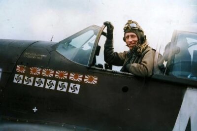 After serving aboard USS Enterprise, Naval aviator ENS James H. Howard resigned his commission in 1941 to join the Flying Tigers, achieving ace status. When the group disbanded, he was commissioned a captain in the U.S. Army Air Forces and scored another six victories, making him an ace in two operational theaters. His valiant flying while defending B-17s during a bombing run resulted in Howard becoming the only fighter pilot in Europe to be awarded the Medal of Honor.