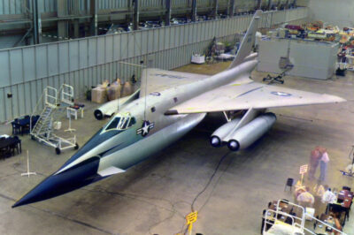 Convair MX-1964 Pre B-58 Hustler design with two General Electric J79 engines mounted in pods under each wing. Now that is freaking awesome looking aircraft.