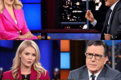 “Married Her History Teacher” — The Joke That Stephen Colbert Thought Would Destroy Karoline Leavitt on Live TV, but the Instant Her Husband Nicholas Riccio Stood Up and Dropped Just One Line, Cameras Shook, the Sound Cut Out, and the Entire Studio Fell Into a Chilling Silence as America Watched the Most Unbelievable Meltdown in Late-Night History, Leaving Millions to Ask: What Really Happened After the Mockery That No One Saw Coming?
