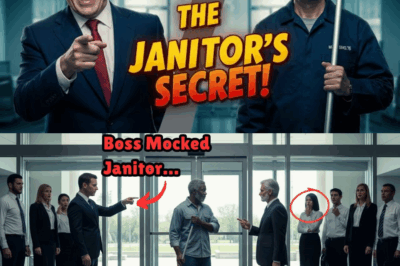 From Disdain to Disgrace: How a Powerful Boss Mocked the Humble Janitor in Front of Everyone—Only to Be Shocked When the CEO Walked In, Shattered the Room With an Unexpected Gesture of Respect, and Turned the Entire Office Upside Down in a Story That Exposed Arrogance, Redefined True Leadership, and Left Every Employee Questioning the Real Meaning of Power, Dignity, and Success in Corporate America