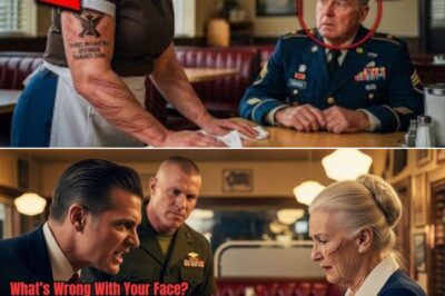 The Waitress and the Sergeant: How a Hidden Tattoo Exposed a Forgotten Hero in a Crowded Diner