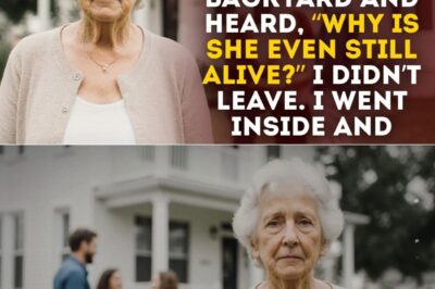 I Stepped Into My Own Son’s Backyard Expecting a Warm Family Afternoon, but Instead I Froze When I Overheard the Chilling Words—‘Why Is She Even Still Alive?’—And What I Discovered After Choosing Not to Leave Changed Everything I Thought I Knew About My Family Forever