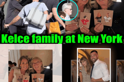 The Kelce family arrives at New York cheer on Travis Kelce before Chiefs vs New York Giants game BB