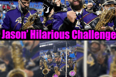 From Gridiron to Gramophone: Jason Kelce Stuns as Saxophone Sensation with Marching Ravens, Earning Travis’s Roaring Approval BB