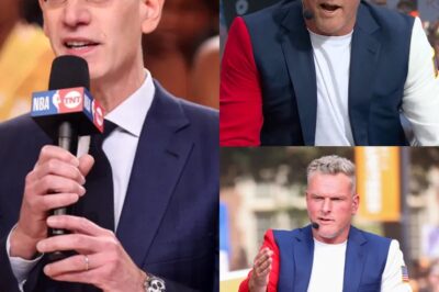 “That’s never going to happen!” — NBA Commissioner Adam Silver shuts down Pat McAfee’s bold suggestion about the league’s Christmas Day broadcast after being ‘joined by the NFL.’ Fans are stunned by Silver’s blunt response and wonder if this could spark a new rivalry between two major sports giants. Click the link to read more.