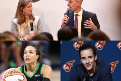 WNBA on the Brink: Adam Silver’s Historic Intervention Ignites Commissioner Engelbert’s Fury Amidst Looming Lockout and Player Rebellion bb