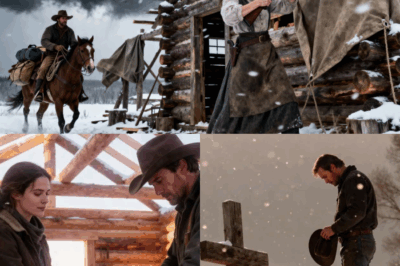 She Was Building Her Cabin One Log at a Time—Cowboy Watching Was a Widower Longing for a Family… BB