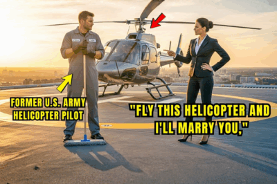 “Fly This Helicopter and I’ll Marry You,” CEO Mocked the Janitor—His Real Secret Left Her Speechless