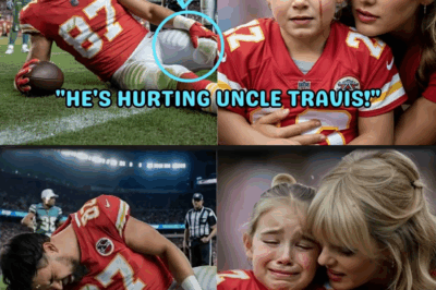 Wyatt (6) Sees Uncle Travis Kelce’s Brutal Hit – His Reaction Leaves the Stadium Speechless BB