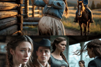 She Was Building Her Cabin One Log at a Time—the Cowboy Watching Was a Widower Longing for a Family… BB