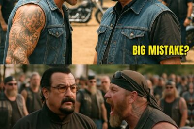 BIKERS THRE4TEN STEAVEN SEAGEL, UNAWARE HE HAS A BLACK BELT IN KARATE.