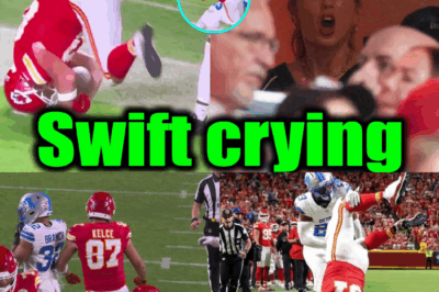 Taylor Swift moved to tears after Fiancé Travis Kelce’s unfortunate injury in Chiefs vs Lions game BB