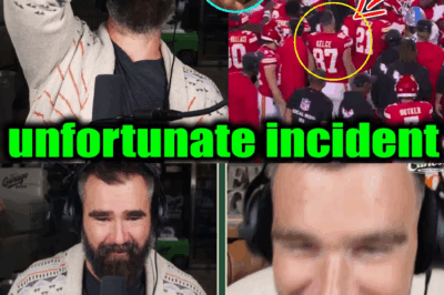 Jason sobs as Travis kelce accidentally talks about his health after Detroit Lions vs Chiefs brawl BB