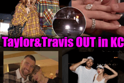 Taylor Swift On Cloud Nine Walking alongside fiancé Travis Kelce during a night out in Kansas BB