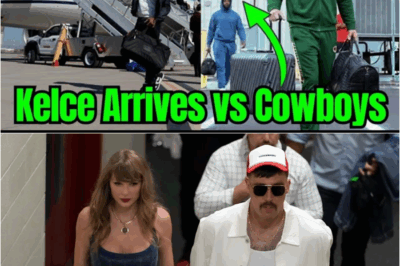 Travis Kelce Stuns in “Gifted” White Suit as Chiefs Touch Down for Thanksgiving Showdown in Dallas ĐT