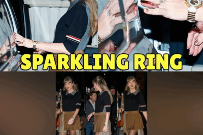 Taylor Swift TOUCHED the car door and FLAUNTS Massive Engagement Ring After Dinner in NYC BB