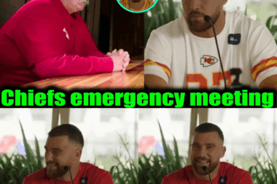 Travis Kelce walks into emergency meeting press conference ahead of Chiefs vs Buffalo Bills game BB