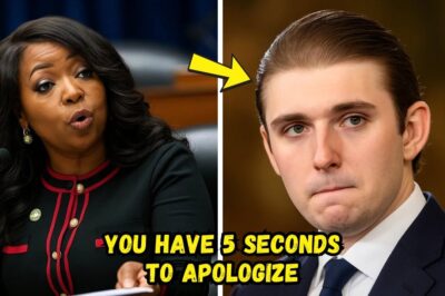 BARRON TRUMP SMIRKED AS JASMINE CROCKETT DEFENDED A POOR STUDENT — THEN REGRETTED IT SECONDS LATER! DT