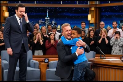 Jimmy Fallon CAN’T Control His Tears Kevin Costner’s SHOCKING Confession About Homeless Boy DT