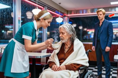 “Billionaire Sees a Waitress Feeding His Disabled Father…She Never Expected What Happened Next! DT